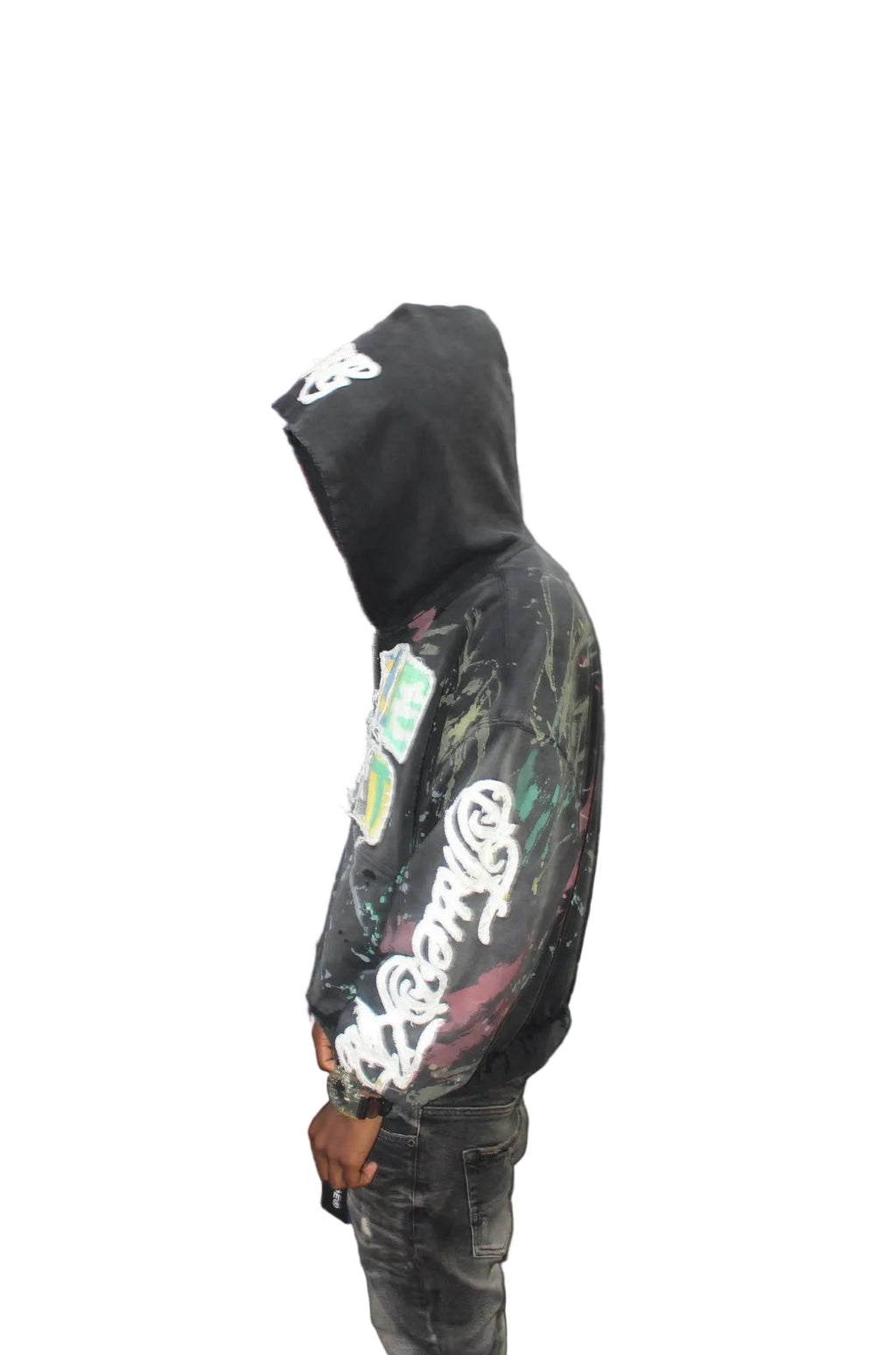 Black Collage Zip up