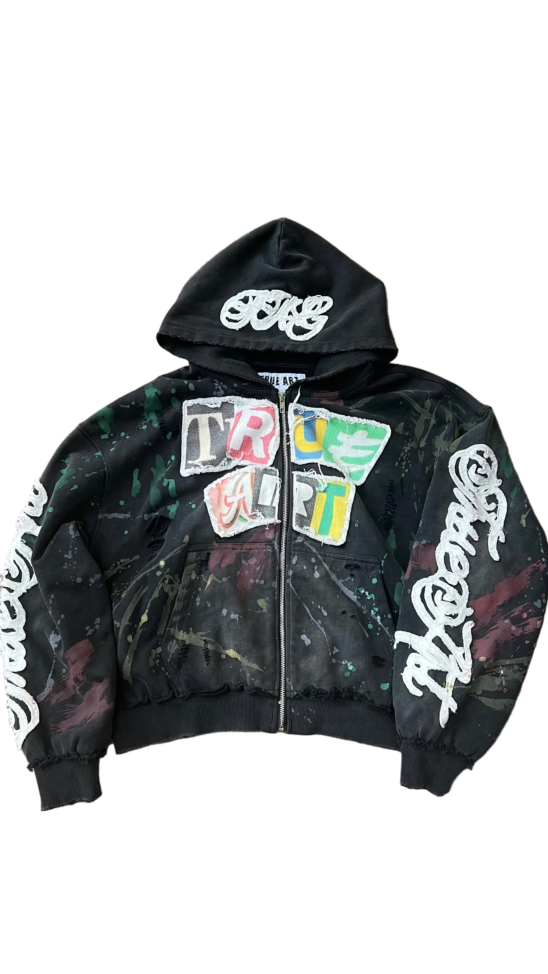 Black Collage Zip up